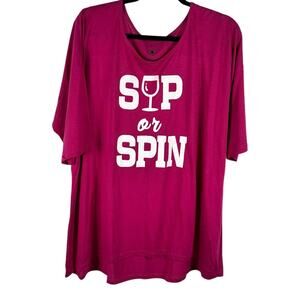 Fullbeauty Sport Vibrant Pink Sip or Spin Top Size 22/24